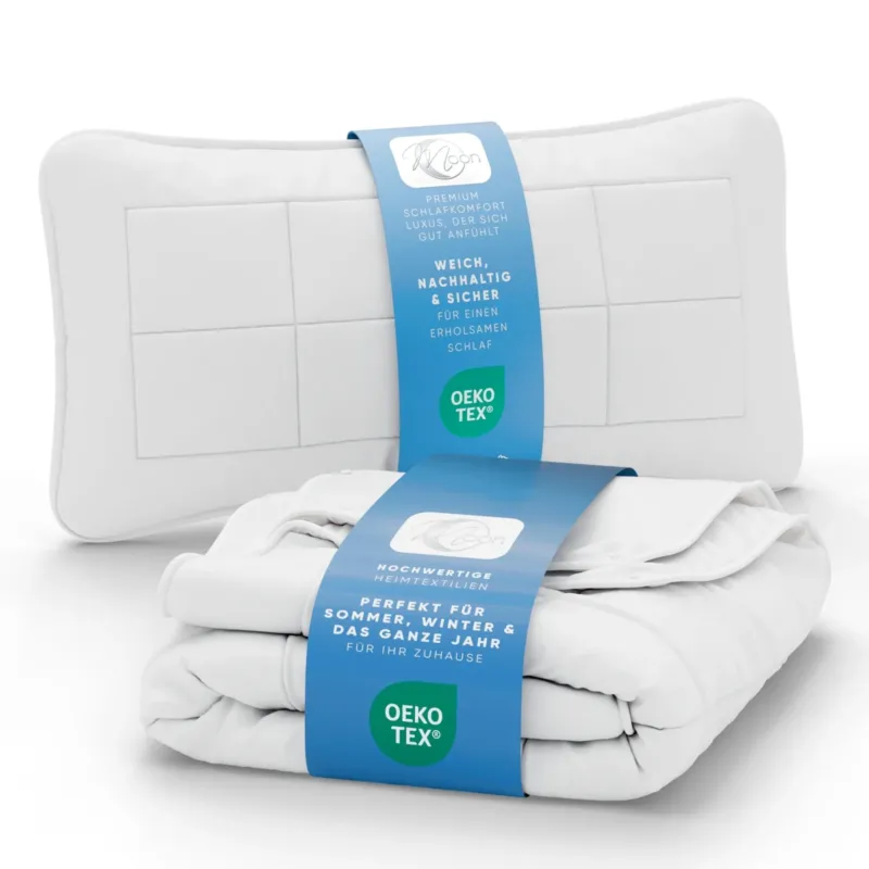 MOON Classic Bettenset inkl. Kopfkissen 100% Polyester