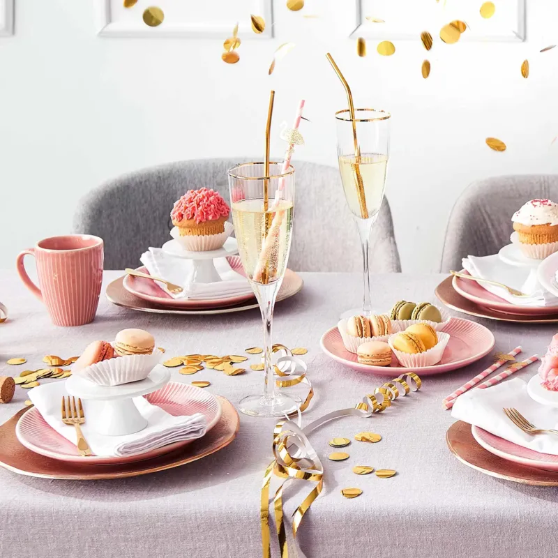 GOLDEN TWENTIES Champagnerflöte 4er-Set - Klarglas - Transparent