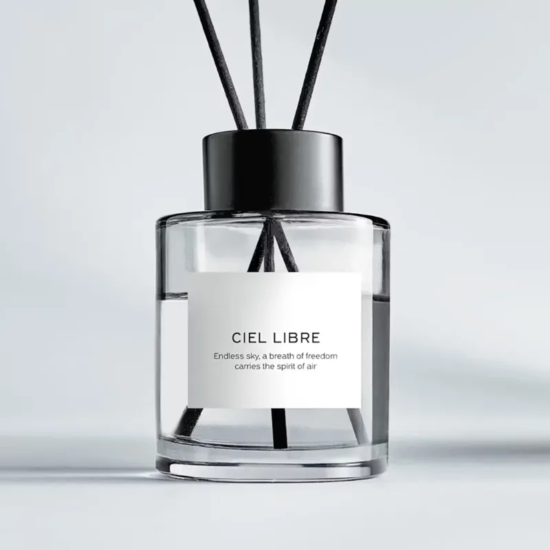 PURE POETRY Raumduft CIEL LIBRE - Glas/Polyester/Raumduft/Metall - Duneklgrau - Füllmenge: 150 ml
