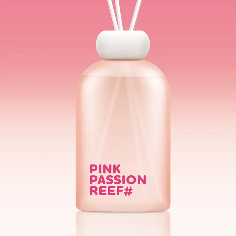 MELLOW MOOD Raumduft Pink Passion Reef - Raumduft/Glas/Polyester - Pastellrot - Füllmenge: 300 ml