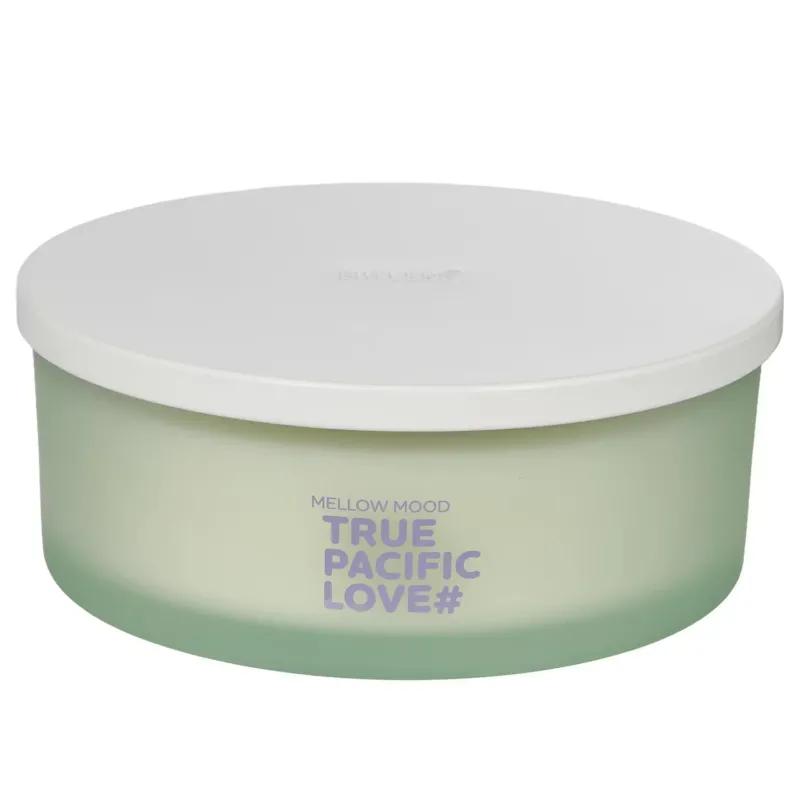 MELLOW MOOD Duftkerze True Pacific Love - Sojawachs/Paraffin/Glas/Metall - Mint