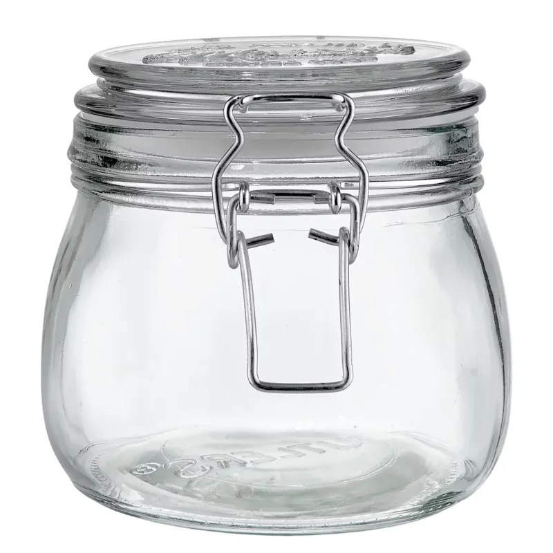MASON'S Aufbewahrungsglas 6er-Set - Glas, Edelstahl - Transparent - Fassungsvermögen: 0.53 L