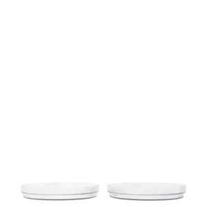 2 Assiettes en plastique transparent 16,3 x 2,4 cm Ripple - Ferm Living - The Cool Republic