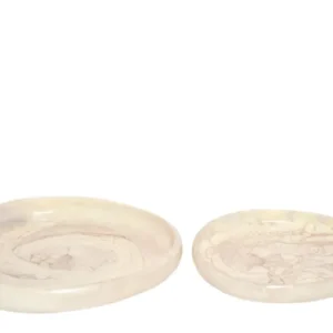 2 assiettes en résine crème Rih - Versmissen - The Cool Republic