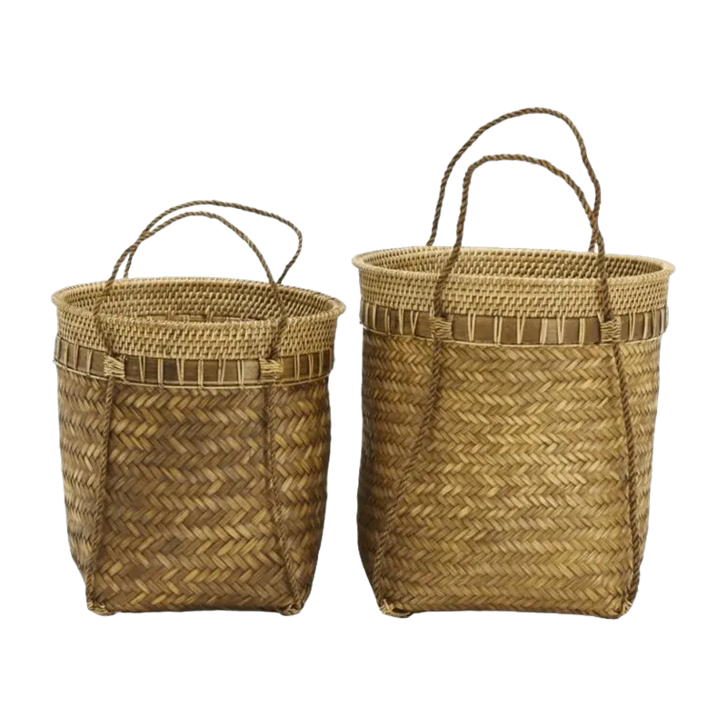 2 Paniers en bambou naturel Balie - House Doctor - The Cool Republic