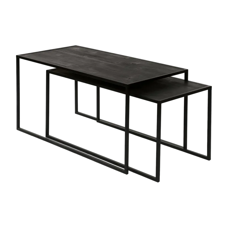 2 tables basses noires Eszential - Pomax - The Cool Republic