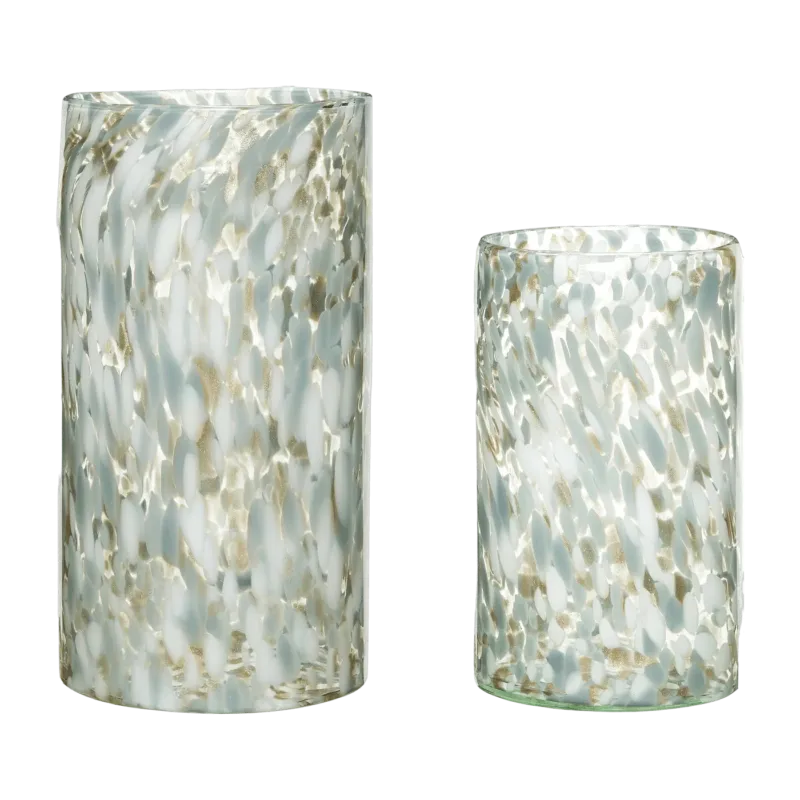 2 vases en verre Libra - Hübsch - The Cool Republic