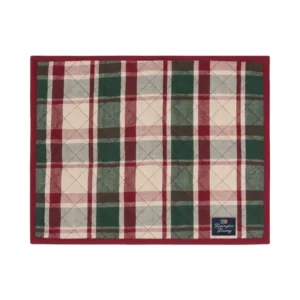 Lexington Quilted Checked Linen/Cotton Tischset