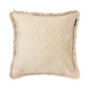 Lexington Jacquard Viscose/Cotton Fringe Kissenhülle
