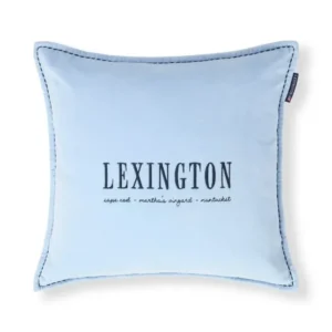 Lexington Logo Velvet Kissenhülle aus Bio-Baumwolle