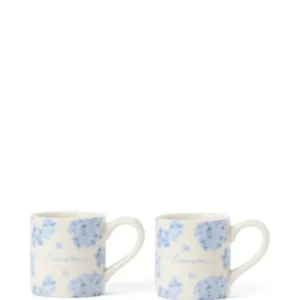 Lexington Floral Stoneware Espressotasse 2er Set aus Steinzeug