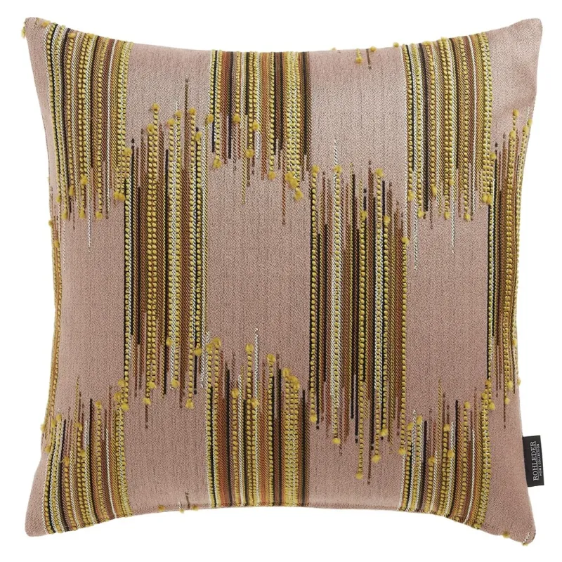 Rohleder Botanicals Ikat – Dekokissen mit Gänsefeder-Füllung