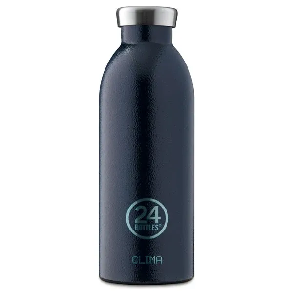 24Bottles Clima Bottle »Deep Blue« isolierte Edelstahl-Trinkflasche – Ansicht 1