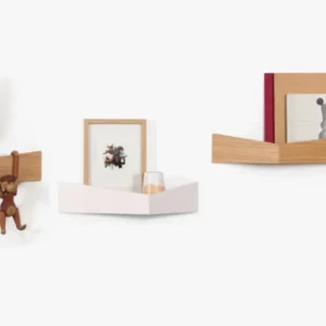 3 Étagères en chêne S et L et blanche M Pelican - Woodendot - The Cool Republic