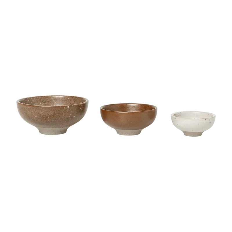 3 petits bols en porcelaine - Ferm Living - The Cool Republic