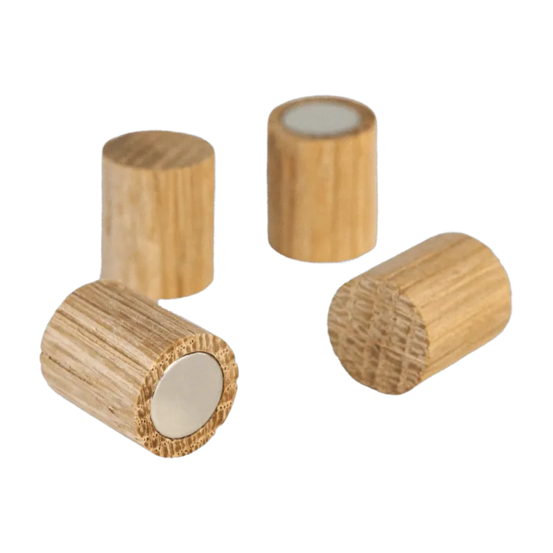 4 magnets en bois 1,7cm Ela - Metallbude - The Cool Republic
