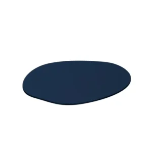 4 sous verres organiques en acier bleu midnight martini 10x2cm Kiva - Metallbude - The Cool Republic