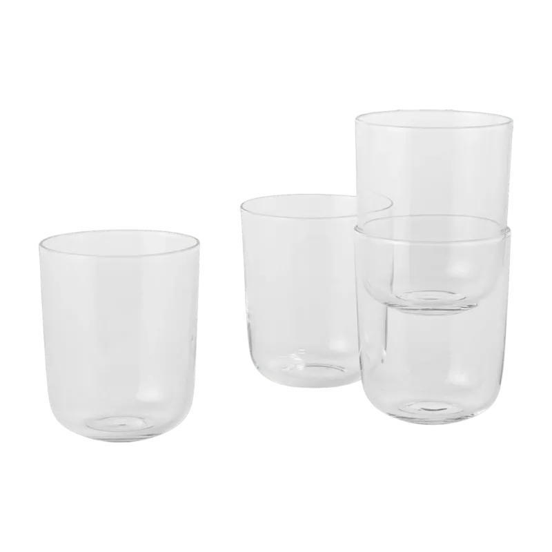 4 Verres transparents Tall Corky - Muuto - The Cool Republic