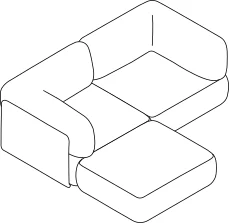 Torio Sofa - 2-Sitzer Chaise 200x185