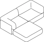 Torio Sofa - 2-Sitzer Chaise 240x200
