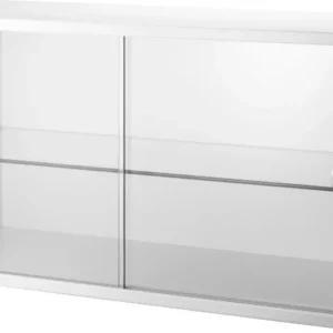 Caisson blanc 2 portes coulissantes en verre - String furniture