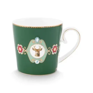 PiP Studio Tasse Love Birds Medallion Hirsch Dunkelgrün
