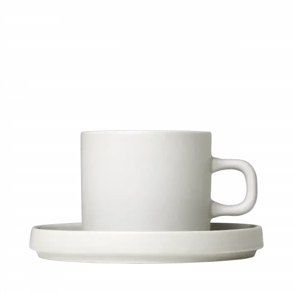 blomus PILAR Kaffeetasse mit Untertasse 2er-Set – Keramik