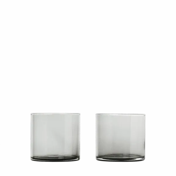 blomus MERA Trinkgläser 2er-Set – Rauchglas 200 ml