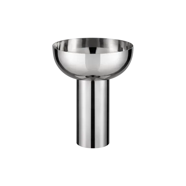 blomus MIYABI Vase aus poliertem Edelstahl – skulptural