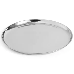 Plateau rond en acier inoxydable 32cm Essentiel - Hay