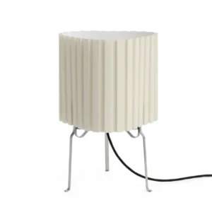 Lampe de table en tissu blanc cassé 24x37cm Canelé 370 - Hay