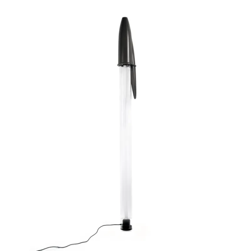 Lampe design noir 16,5x13x178cm Bic - Seletti