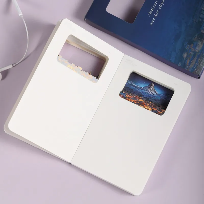3D-Notizbuch Alpen „Matterhorn bei Nacht“ • BUDDHIHERZ