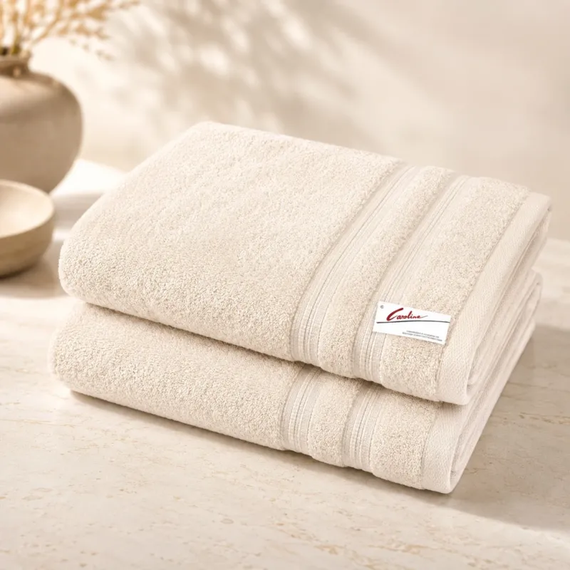 Duschtuch 70x140 Caroline 400g/m² natur Handtuch 100% Baumwolle