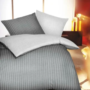 Kaeppel Mako Satin Bettwäsche 155x220 326/649 Eternity Combo schiefer