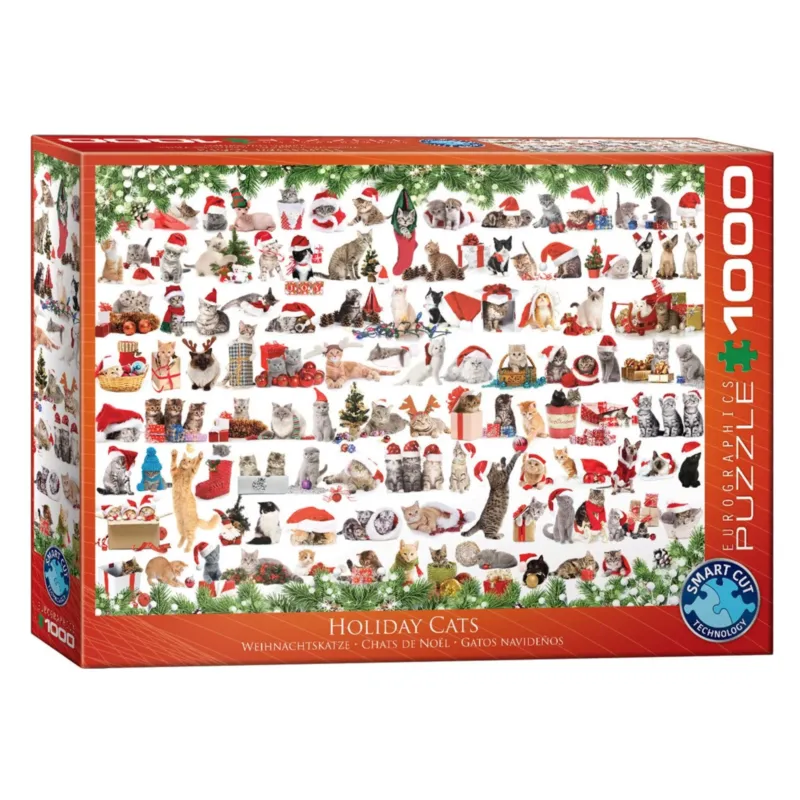 „Holiday Cats“ Puzzle – 1.000 Teile • Eurographics Puzzle