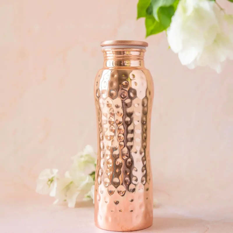 Kupferflasche gehämmert 0,6 l • Forrest & Love – Produktansicht 1