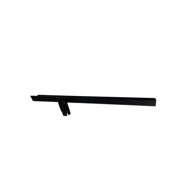 Schwarze Frame support brackets for Shelf 30cm aus Metall für stabile Regalhalterung vor weißem Hintergrund