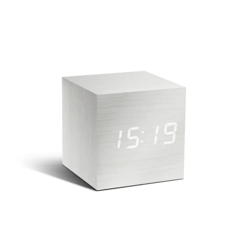 Gingko-cube-click-clock-white-1