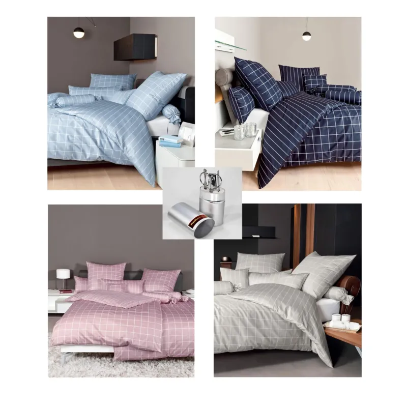 Janine Mako-Satin Bettwäsche modernclassic 135x200 - 155x220 / 80x80 39025 inkl. Nagelpflegeset