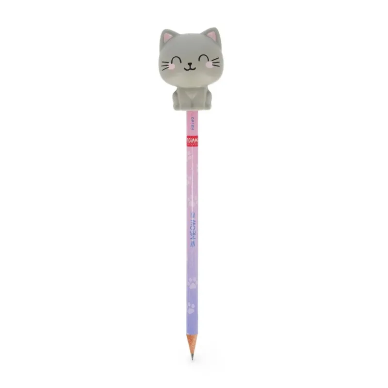 Anti-Stress-Bleistift mit Katzenaufsatz – „Squeezies – Kitty“ • LEGAMI MILANO