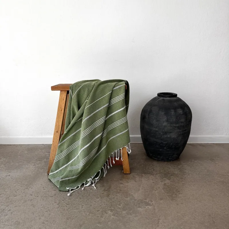 LEY! Plaid / Hamamtuch „Olive“