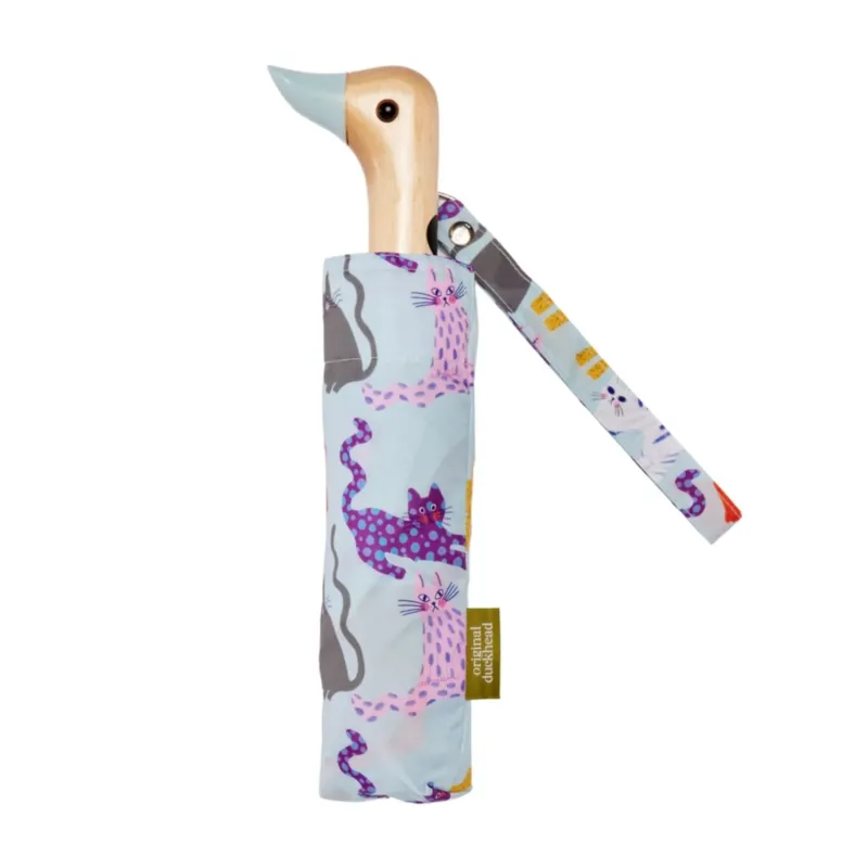 Regenschirm „Arty Cats - Eisblau“ von Original Duckhead – Produktansicht 1