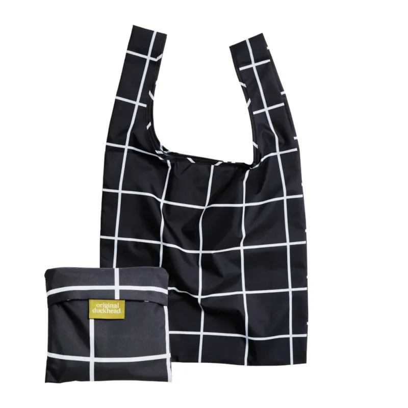 faltbare Tasche „Black Grid“ von Original Duckhead – Produktansicht 1