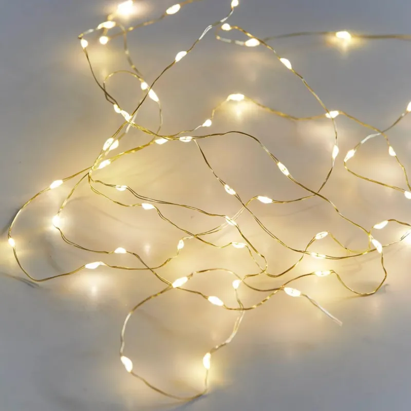 Gold LED Lichterkette "String Lights" 3 m • Talking Tables