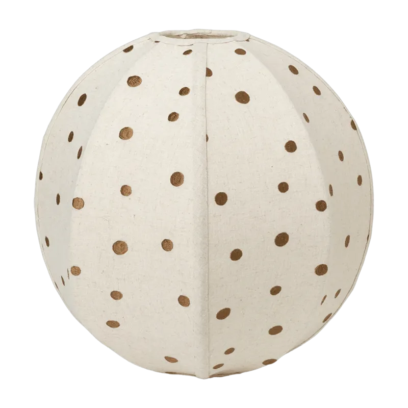 Abat-jour à pois en coton 35 cm Dots Textile - Ferm Living - The Cool Republic