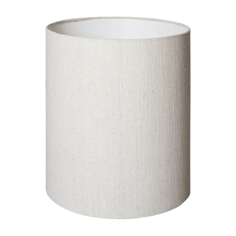 Abat-jour cylindrique en lin naturel (30X30cm) - HKLIVING - The Cool Republic