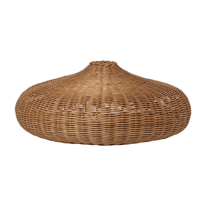 Abat-jour disque rotin tressé 49,5 x 20 cm - Ferm Living - The Cool Republic