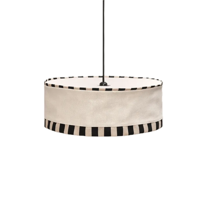 Abat-jour pour suspension en coton bio beige naturel 50 cm Paul - Nobodinoz - The Cool Republic