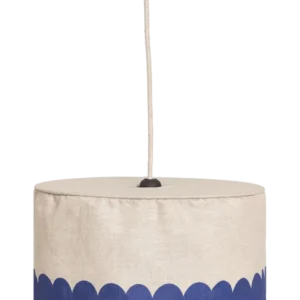 Abat-jour pour suspension en lin français bleu 40 cm Vibes - Nobodinoz - The Cool Republic